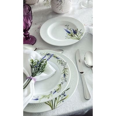 Prato Raso Tramontina Lilla Porcelana Decorada 28cm Tramontina