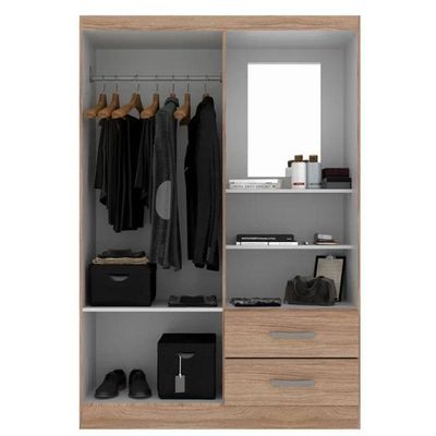 Guarda Roupa Capelinha Solteiro 2 Portas 2 Gavetas Premium - Demolição Demolição