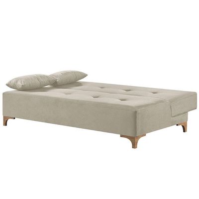 Sofá Cama 2 Lugares Living Linho M-143 Martins Creme
