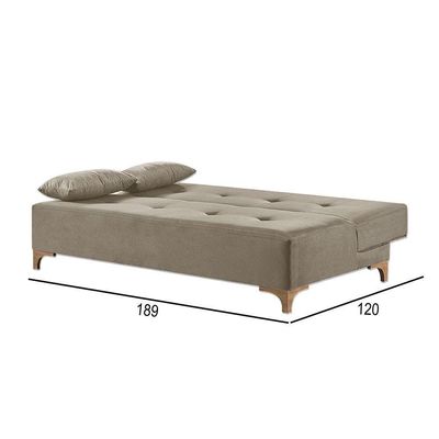 Sofá Cama 2 Lugares Living Linho M-143 Martins Bege