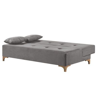 Sofá Cama 2 Lugares Living Linho M-143 Martins Cinza