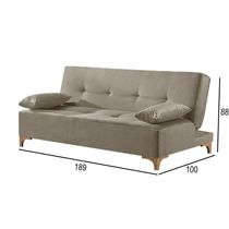 Sofá Cama 2 Lugares Living Linho M-143 Martins Bege