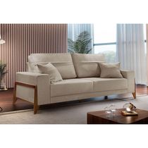 Sofá 4 Lugares Living Linho M-130 Martins Bege