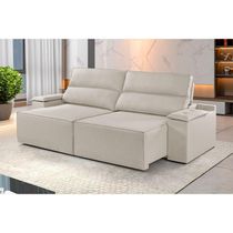 Sofá 2 Lugares Retrátil E Reclinável Martins M-180 Veludo Creme