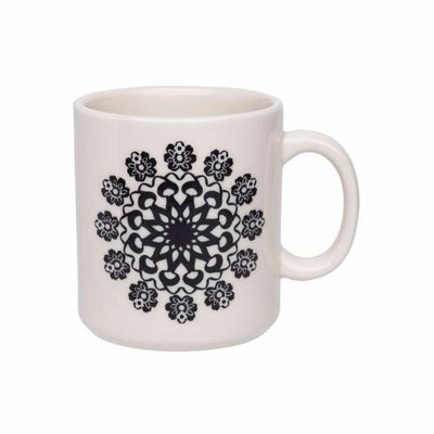 Kit 12 Canecas Donna Folk Oxford Cerâmica 270ml