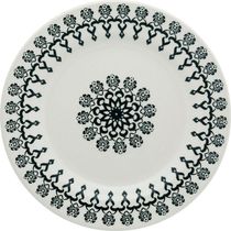 Kit 4 Pratos Rasos Donna Folk Oxford Cerâmica 24cm