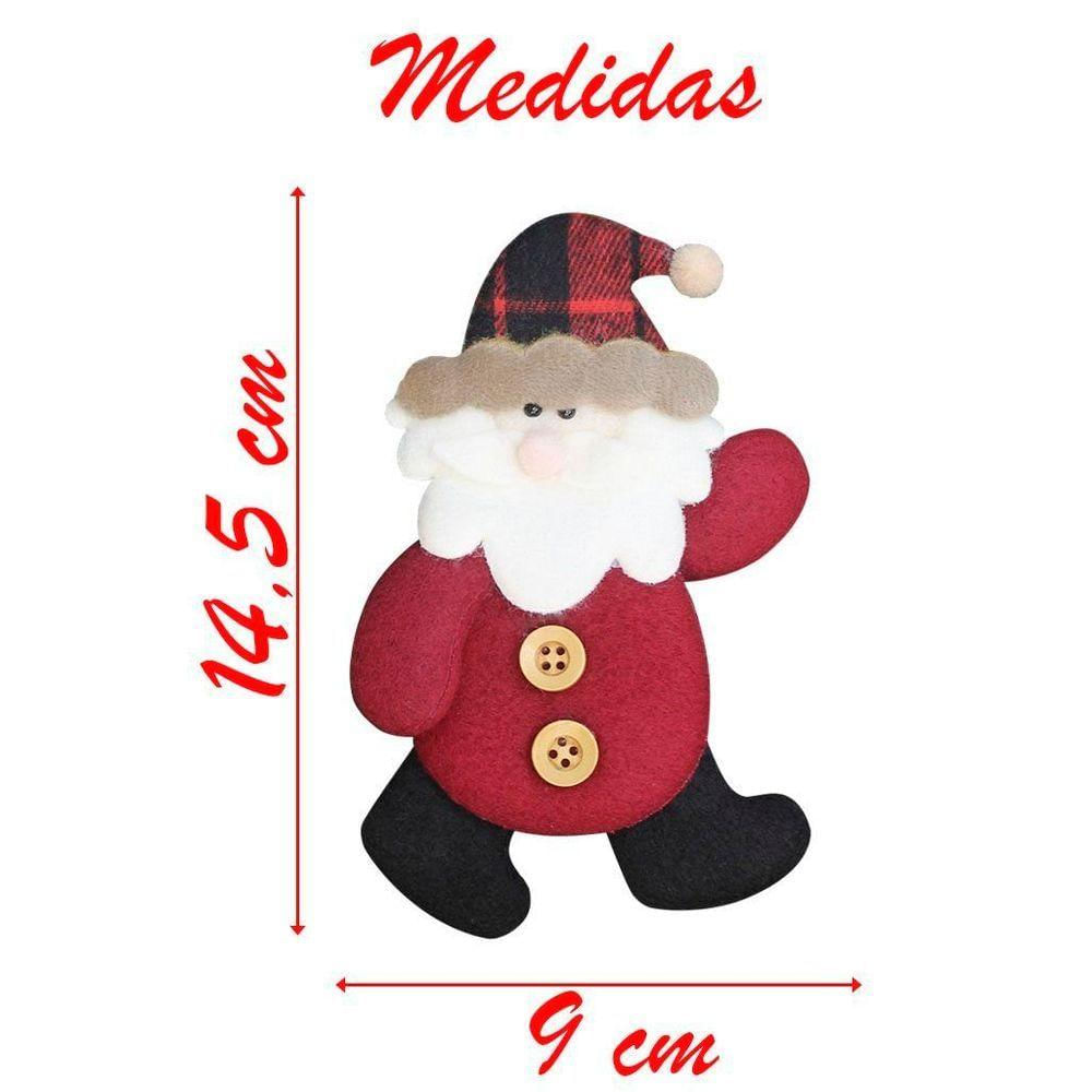 Enfeite árvore De Natal Pendente Papai Noel 14,5cm