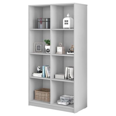 Estante Livreiro Multiuso 8 Nichos Branco Side Caemmun
