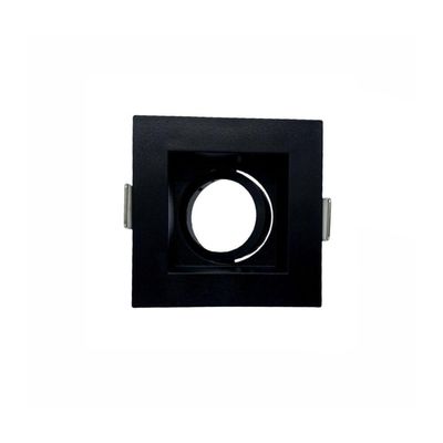 Spot Recuado De Embutir Pix Quadrado Mr11 Direcionável Preto