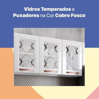 Cozinha De Aço Completa Telasul Mirage Com Balcão Branco