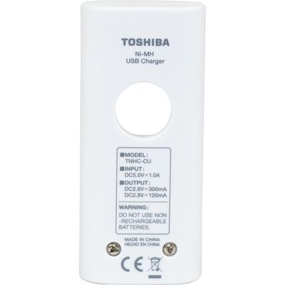 Carregador De Pilha Usb Tnhc-6gme4 Cb (c/4 Pilhas Aa 2000 Mah) Toshiba