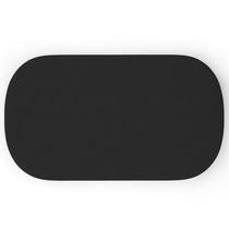 17109501072366 Puff Decorativo Orgânico Para Living Quarto 100cm Doha W01 Suede Preto - Lyam Decor