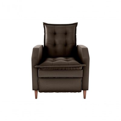 Poltrona Papai Reclinável Sala Mx 65 Yaris Veludo Marrom Matrix Original