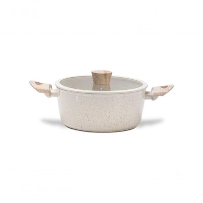 Jogo De Panelas Brinox Antiaderente Ceramic Life Sirius 6 Peças Com Indução Vanilla Vanilla