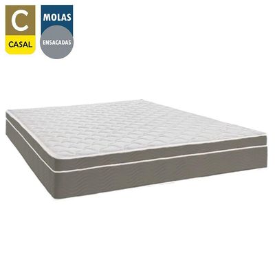 Colchão Casal Sereneprime Molas Ensacadas 138x188x25 Cinza