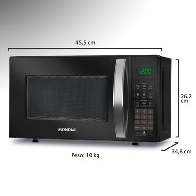 Micro-ondas 21l Mondial Mo-01-21-b 127v/60hz . 110v
