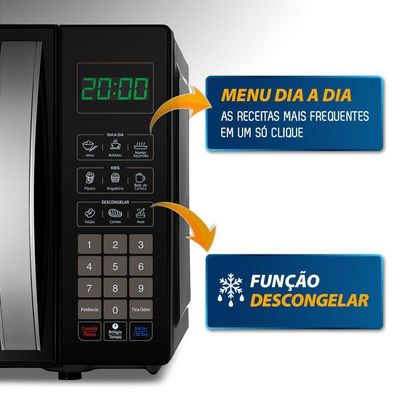 Micro-ondas 21l Mondial Mo-01-21-b 127v/60hz . 110v