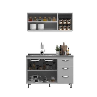 Cozinha Modulada Ipanema 2 Peças - Branco Branco