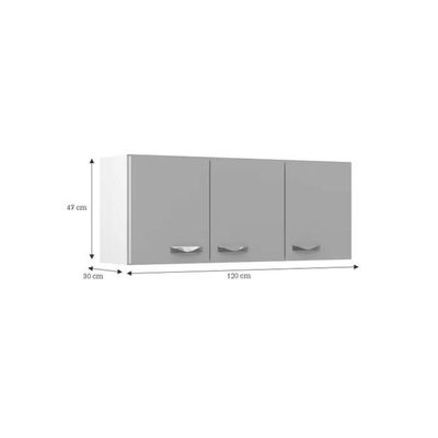 Cozinha Modulada Ipanema 2 Peças - Branco Branco
