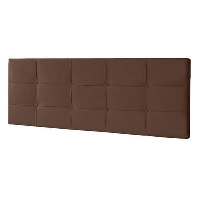Cabeceira Painel Solteiro 0,90m Roma Suede Marrom Dal Poz Estofados