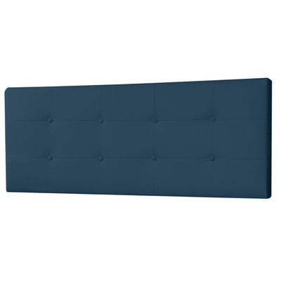 Cabeceira Painel Casal Queen 1,60m Berlim Suede Azul Marinho Dal Poz Estofados