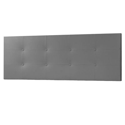 Cabeceira Painel Solteiro 0,90m Berlim Material Sintético Cinza Dal Poz Estofados
