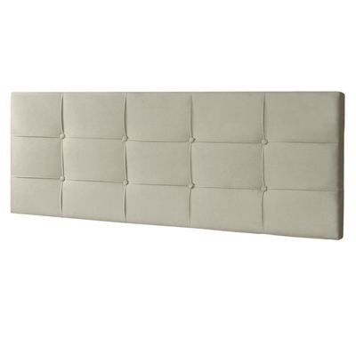 Cabeceira Painel Casal 1,40m Roma Suede Bege Dal Poz Estofados