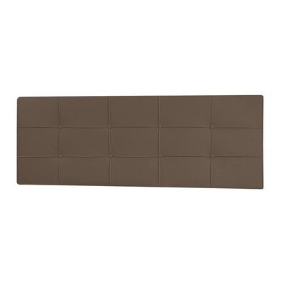 Cabeceira Painel Casal 1,40m Roma Material Sintético Marrom Dal Poz Estofados