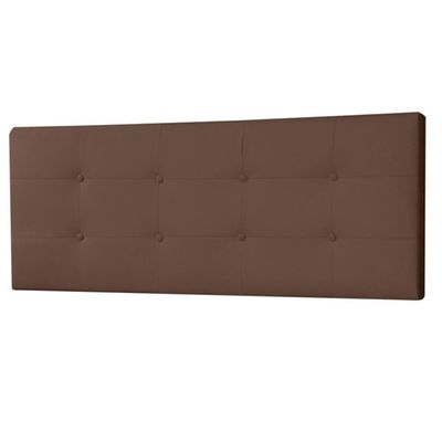 Cabeceira Painel Casal King 1,95m Berlim Suede Marrom Dal Poz Estofados