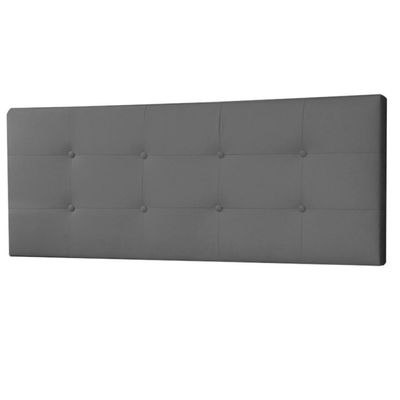 Cabeceira Painel Solteiro 0,90m Berlim Suede Cinza Dal Poz Estofados