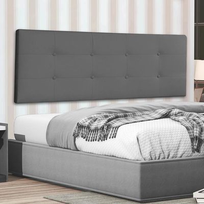 Cabeceira Painel Solteiro 0,90m Berlim Suede Cinza Dal Poz Estofados