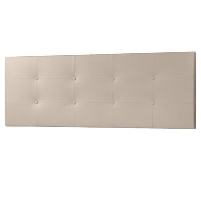 Cabeceira Painel Solteiro 0,90m Berlim Material Sintético Bege Dal Poz Estofados