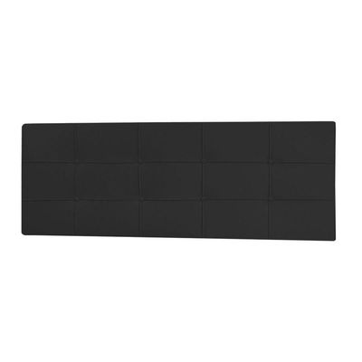 Cabeceira Painel Casal Queen 1,60m Roma Material Sintético Preto Dal Poz Estofados