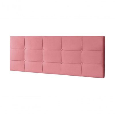 Cabeceira Painel Casal King 1,95m Roma Suede Rosa Dal Poz Estofados