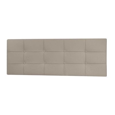 Cabeceira Painel Casal Queen 1,60m Roma Material Sintético Bege Dal Poz Estofados