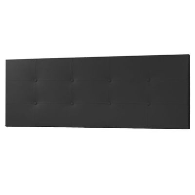 Cabeceira Painel Casal King 1,95m Berlim Material Sintético Preto Dal Poz Estofados