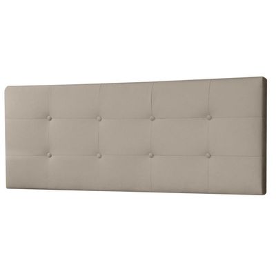 Cabeceira Painel Solteiro 0,90m Berlim Suede Bege Dal Poz Estofados