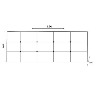 Cabeceira Painel Casal 1,40m Berlim Suede Azul Marinho Dal Poz Estofados