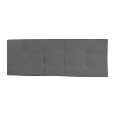 Cabeceira Painel Casal 1,40m Roma Material Sintético Cinza Dal Poz Estofados