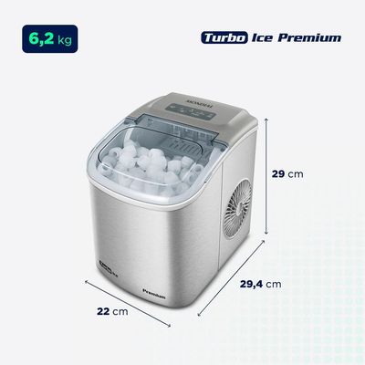 Máquina De Gelo Turbo Ice Premium Mondial Mg-12-gi Maquina De Gelo Turbo 127v/60hz