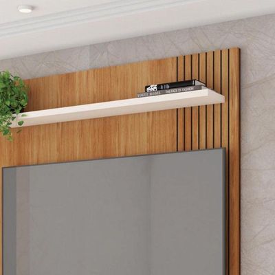 Painel Para Tv Jade Caemmun 1,20 Freijo/off White