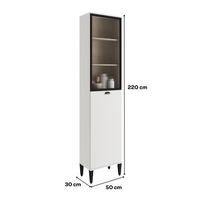 Paneleiro 2 Portas 5 Prateleiras Lótus Carraro Branco