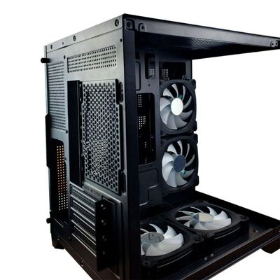 Gabinete Gamer Aquario, Hayom, Gb1790, 4x Fans Rgb, Vidro Temperado, Micro-atx, Mini-itx - Preto