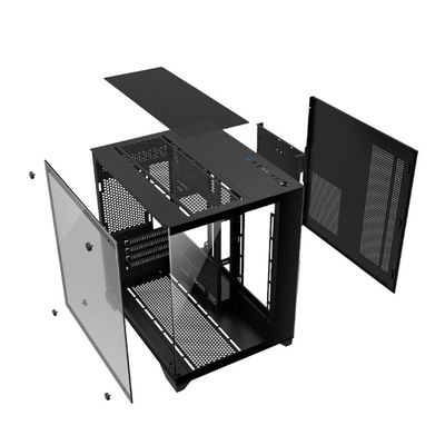 Gabinete Gamer Aquario, Hayom, Gb1790, 4x Fans Rgb, Vidro Temperado, Micro-atx, Mini-itx - Preto