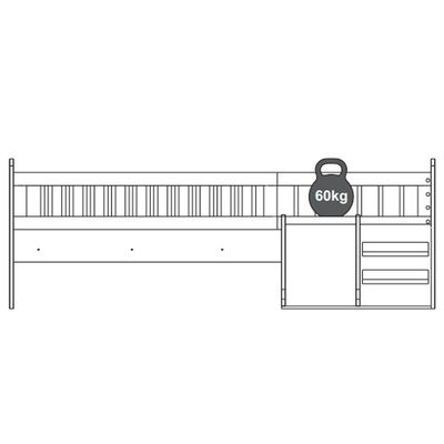 Cama Montessoriana Escada E Escorrega Aft010 Branco Comm Branco