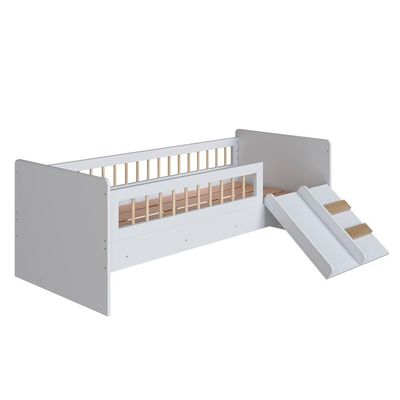 Cama Montessoriana Escada E Escorrega Aft010 Branco Comm Branco