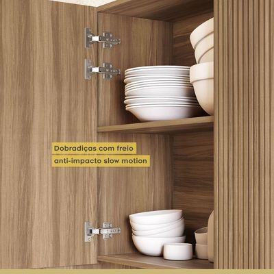 Cozinha 10 Peças 100% Mdf Rainha Gourmet Nature-verde