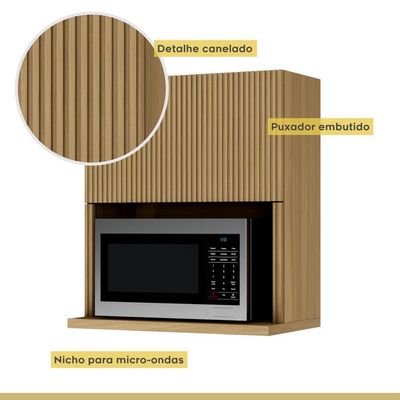 Cozinha 10 Peças 100% Mdf Rainha Gourmet Nature-verde