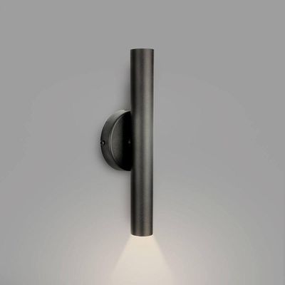 Arandela De Parede Slim Palito - Preto + Led Gu10