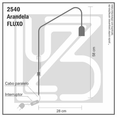 Arandela Fluxo - Cobre